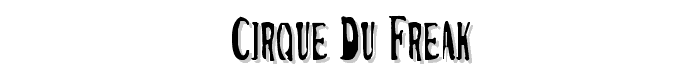 Cirque Du Freak font